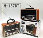 Meier M-157Bt Bluetooth Hoparlör Ahşap Görünümlü Nostaljik Fm Radyo Sd/Usb/Aux