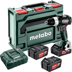 Metabo Bs 18 Lt Bl / 4.0 Amper 3 Akülü Matkap Tornavida