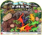 Mgs Oyuncak Büyük Dinazor Kartela Trex Monster Dinazor Set 3609
