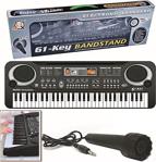 Miajima 61 Tuşlu Org Adaptörlü Ve Pilli Mikrofonlu Electronic Keyboard / 3 Yaş