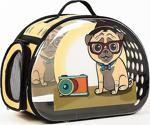 Miapet Şeffaf Desenli Kedi Köpek Taşıma Çantası 42 X 26 X 35 Cm Pug