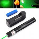 Michio Green Laser Pointer Şarjlı Güçlü Yeşil Lazer Metal Kasa Büyük Lazer