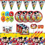 Mickey Mouse 16 Kişilik Doğum Günü Parti Malzemeleri Seti