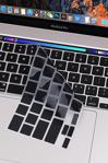 Microcase Macbook Pro 16 Inch A2141 A2142 Silikon Klavye Koruması Us Siyah