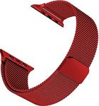 Microsonic Apple Watch Series 7 45Mm Milanese Loop Kordon Koyu Kırmızı