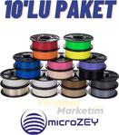 Microzey Pla Filament + 10 Kg Toptan Avantajlı Paket