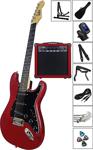 Midex Rph20-Amp Red Elektro Gitar Seti