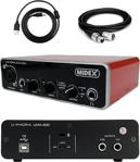 Midex Umx-400 Midas Preamfili 2X2 Usb Stüdyo Kayıt İçin Ses Kartı (Xlr Kablo Hediye)