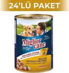 Miglior Cane Tavuk Ve Hindi Etli Konserve Köpek Maması 405 Gr 24 Adet