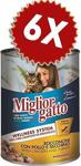 Miglior Gatto Kümes Hayvanlı ve Havuçlu 405 gr 6'lı Paket Yetişkin Kedi Konservesi