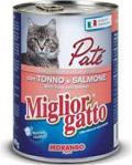 Miglior Gatto Somonlu Ton Balıklı Pate 400 gr 24'lü Paket Yetişkin Kedi Konservesi