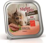 Miglior Gatto Sterilized Somon ve Pirinçli Kedi Konservesi 100 Gr