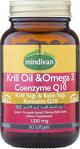 Mindivan Krill Oil Omega 3 Coenzyme Q10 60 Kapsül