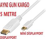 Mi̇ni̇ Di̇splayport To Displayport Kablosu 4320A 5 Metre Thunderbolt Dp Çevi̇ri̇ci̇ Dönüştürücü