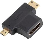 Mini Hdmi Micro Hdmi Ve Hdmi Çevirici Dönüştürücü Adaptör 3 In 1 Başlık