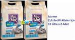 Mırmır Multi-Cat Topaklanan 10 lt 2'li Paket Kedi Kumu