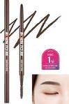 Missha Kalıcı Etkili, Ultra Ince Uçlu Kaş Kalemi Madproof Skinny Brow Pencil (01 Dark Brown)