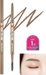 Missha Kalıcı Etkili, Ultra Ince Uçlu,Fırçalı Kaş Kalemi Madproof Skinny Brow Pencil (02 Light Brown) - Açık Kahve