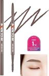 Missha Kalıcı Etkili, Ultra Ince Uçlu,Fırçalı Kaş Kalemi Madproof Skinny Brow Pencil (04 Ash Brown) - Açık Kahve