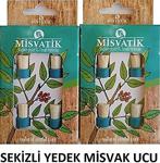 Mi̇svati̇k Mi̇svak Di̇ş Firçasi Yedek Mi̇svak Ucu Seki̇zli̇-Mavi̇+Mavi̇