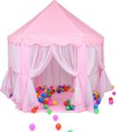 Mj Toys Prenses Çocuk Oyun Çadırı, Altıgen Oyun Çadırı, - Pembe