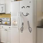 Modatools Siyah Buzdolabı Ev Eşya Için Dekoratif Sticker Çıkartma
