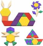 Mofy Baby Ahşap Tangram 125 Parça Renkli