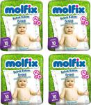 Molfix 10\'lu 4 Paket Bebek Bakım Örtüsü