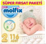 Molfix 2 Numara Mini 116'lı Süper Fırsat Paketi Bebek Bezi