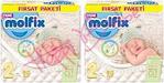 Molfix 2 Numara Mini 90'lı 2 Paket Bebek Bezi