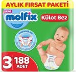 Molfix 3 Numara Midi 94 Adet 2'li Paket Külot Bez