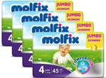 Molfix 3D 4 Numara Maxi 60'lı 3 Paket Bebek Bezi