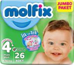 Molfix 3D 4 Numara Maxi Plus 26'lı Bebek Bezi