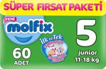 Molfix 3D 5 Numara Junior 60'lı Bebek Bezi