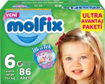 Molfix 3D 6 Numara Extra Large 86 Adet Ultra Avantaj Paketi Bebek Bezi