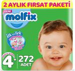 Molfix 4+ Numara Maxi Plus 68\'Li 4 Paket Bebek Bezi