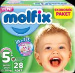 Molfix 5+ Numara Junior Plus 28 Adet Ekonomik Paket Bebek Bezi