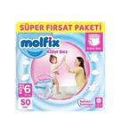 Molfix 6 Beden Süper Fırsat Paketi Külot Bez 15+ Kg 50 Adet