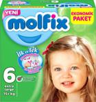 Molfix 6 Numara Extra Large 62 Adet Süper Fırsat Paket Bebek Bezi