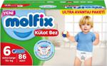 Molfix 6 Numara Large 86'Lı Ultra Avantaj Paketi Külot Bez