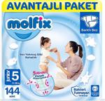 Molfix Bebek Bezi 5 Beden Junior Avantajlı Paket 144 Adet