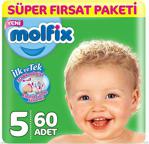 Molfix Bebek Bezi 5 Beden Junior Fırsat Paketi 60 Adet