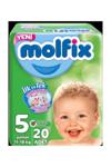 Molfix Bebek Bezi 5 Beden Junior İkiz Paket 20 Adet