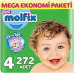 Molfix Bebek Bezi Ultra Avantaj Paketi 4 Numara 7-14 Kg 272 Adet