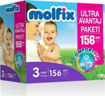 Molfix ComfortFix 3 Beden Midi 156 Adet Bebek Bezi