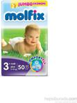 Molfix ComfortFix 3+ Beden Midi Plus 50 Adet Bebek Bezi