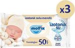 Molfix İzotonik Sulu Yenidoğan 50 Yaprak 3'Lü Paket Islak Mendil