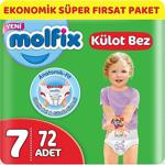 Molfix Külot Bebek Bezi Beden:7 (19+Kg) Xx Large 72 Adet Ekonomik Süper Fırsat Pk