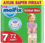 Molfix Külot Bebek Bezi Süper Fırsat Beden:7 (19+kg) Xx Large 72 Adet (2pkx36)