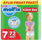 Molfix Külot Bez 7 Beden Xx Large Aylık Fırsat Paketi 72 Adet